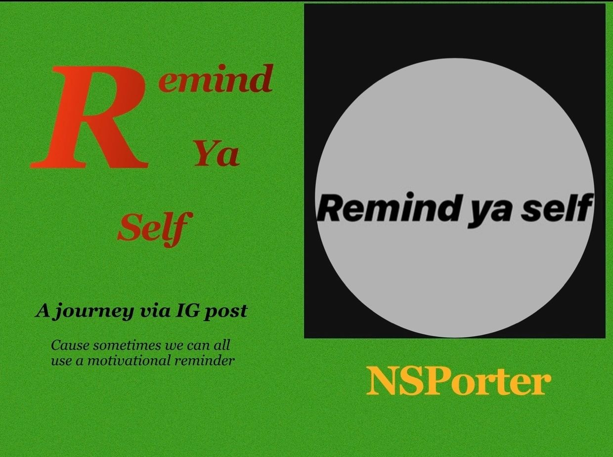 Remind Ya Self — motivational book by NSPorter, available now